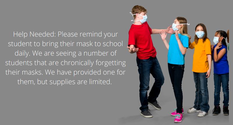 students wearing masks